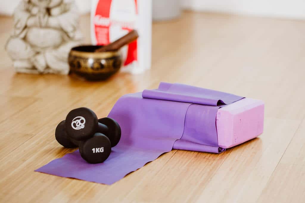 Adele Stickland Pilates weights and bands