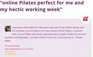 adeles online pilates perfect for me and my hectic working week